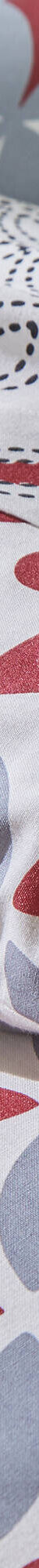 Linge de lit Marlow coton, imprimé géométrique (gris / rouge) Linge de lit Marlow coton, imprimé géométrique (gris / rouge)